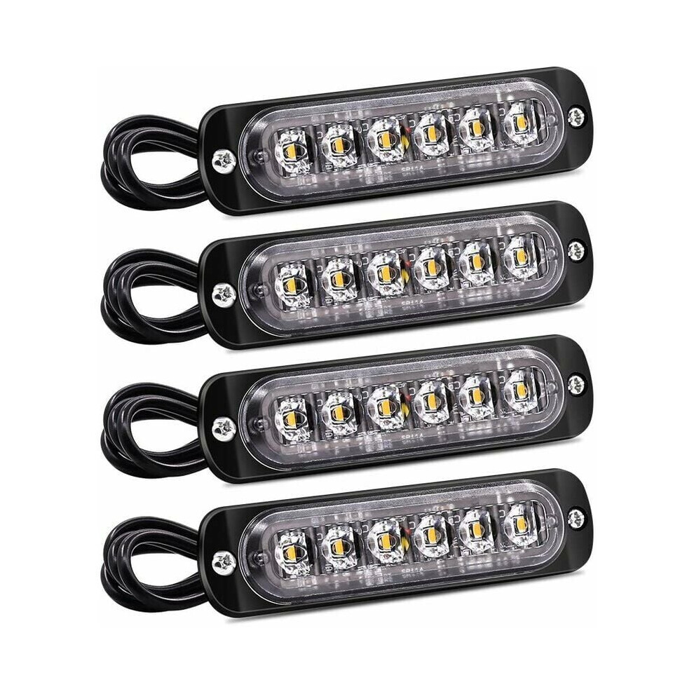 Strobe Lights For Van, High Intensity Surface Mount Emergency Warning Lights With Fast On/Off Response Time And Ip67 Waterproof For Dc 12V-24V 9433291821879