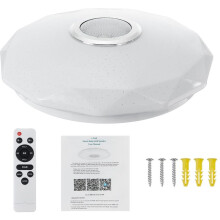 LED-Deckenleuchte mit Bluetooth-Lautsprecher, RGB-Farbwechsel, einfach zu installierende smarte Deckenleuchte für verschiedene Räume, App- und