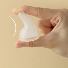 3-in-1 Baby Feeding Bottle 3pcs Soft Silicone Nipple 5.3x13.2cm Light Orange