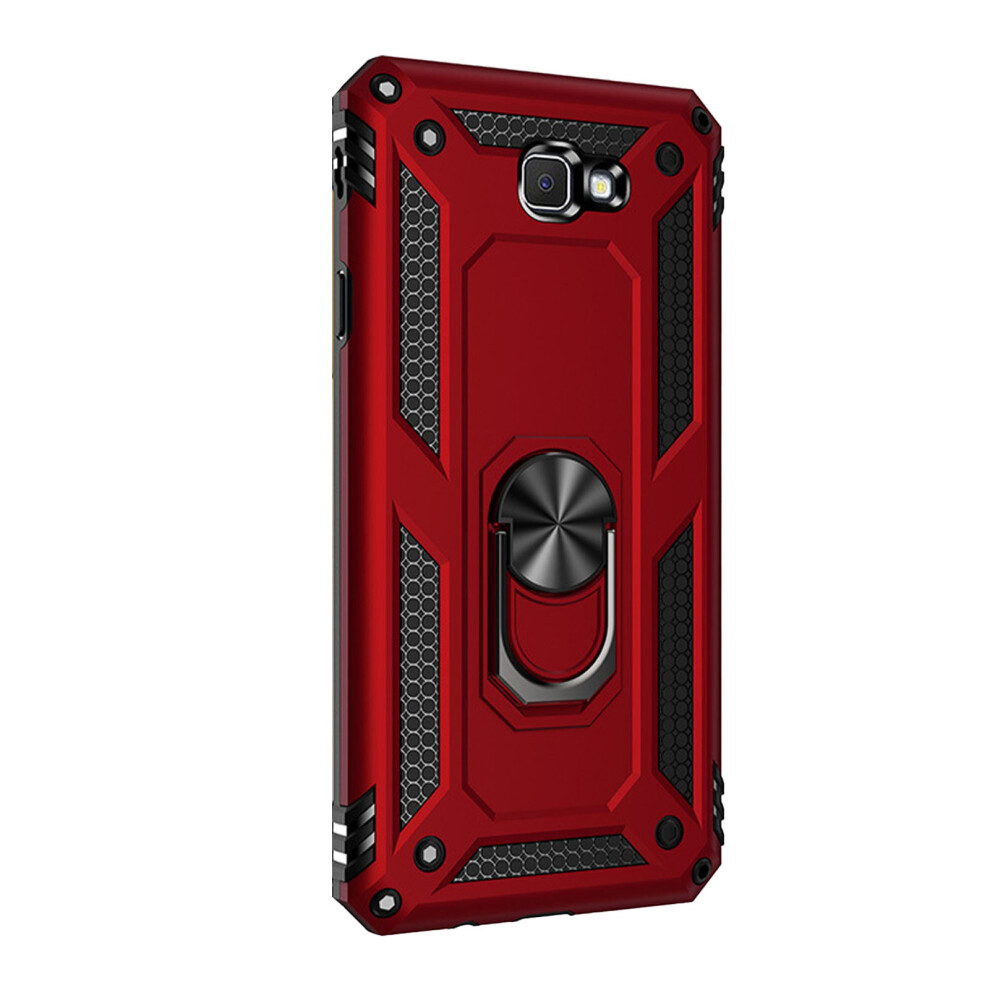 Rugged Shockproof Phone Case For Galaxy J7 Prime/On7 2016 5.5 Inch Red 9341371272056