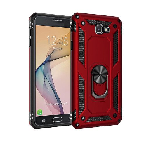 Custodia antishock resistente agli urti per ON7 2016 / J7 Prime 5.5" Rosso 1