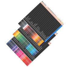 72 Buntstifte-Set mit Radiergummi und Anspitzer, 19,5 cm, mit einfachem Griff
