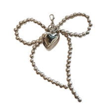 Perlen-Spitzen-Blumen-Schuh-Charm-Anhänger für-Silbernes Herz
