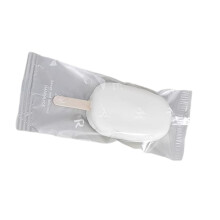 100Pcs Clear Ice Cream Storage Bag Popsicles-white english