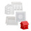 Kerzenhalter Silikonform 3D Haus- Siebenteiliges Set 1