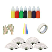 Small Fan Personaliz Hand Painting Art-5 10 inch folding fa