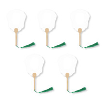 Small Fan Hand Painting Customize Your Cooling Hand-white crown