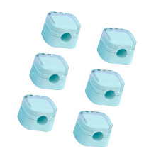 Pack of 6 Innovative Magnetic Cord Storage Holder-Blue