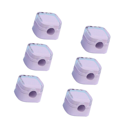 Set of 6 Magnetic Cable Storage Solution Delicate Cable-Purple