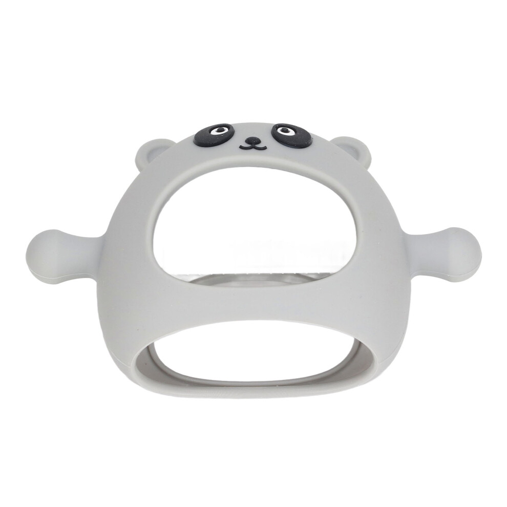 Baby Hand Teether Toy - Soft Silicone, 12 x 7.5cm, Grey