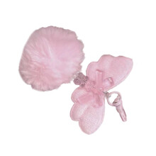 Breloque de téléphone à nœud papillon avec aile d'ours,-Rose