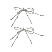 Fashionable Butterfly Knot Earrings for Women Girls-White
