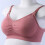 4PCS Soft Black Breathable U-Back Wireless Nursing Bras M 12