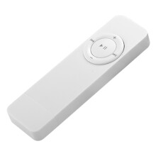 Reprodutor de música digital portátil sem perdas, branco, ultrafino, com cordão para fácil transporte, compatível com formatos MP3 e WMA,