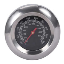 Grill Thermometer Gauge, Stainless Steel Construction Waterproof Design For Wood Oven Household Clay Oven, High Accuracy Indicator, Clear Scale Dial,