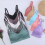 4PCS Soft Black Breathable U-Back Wireless Nursing Bras M 8
