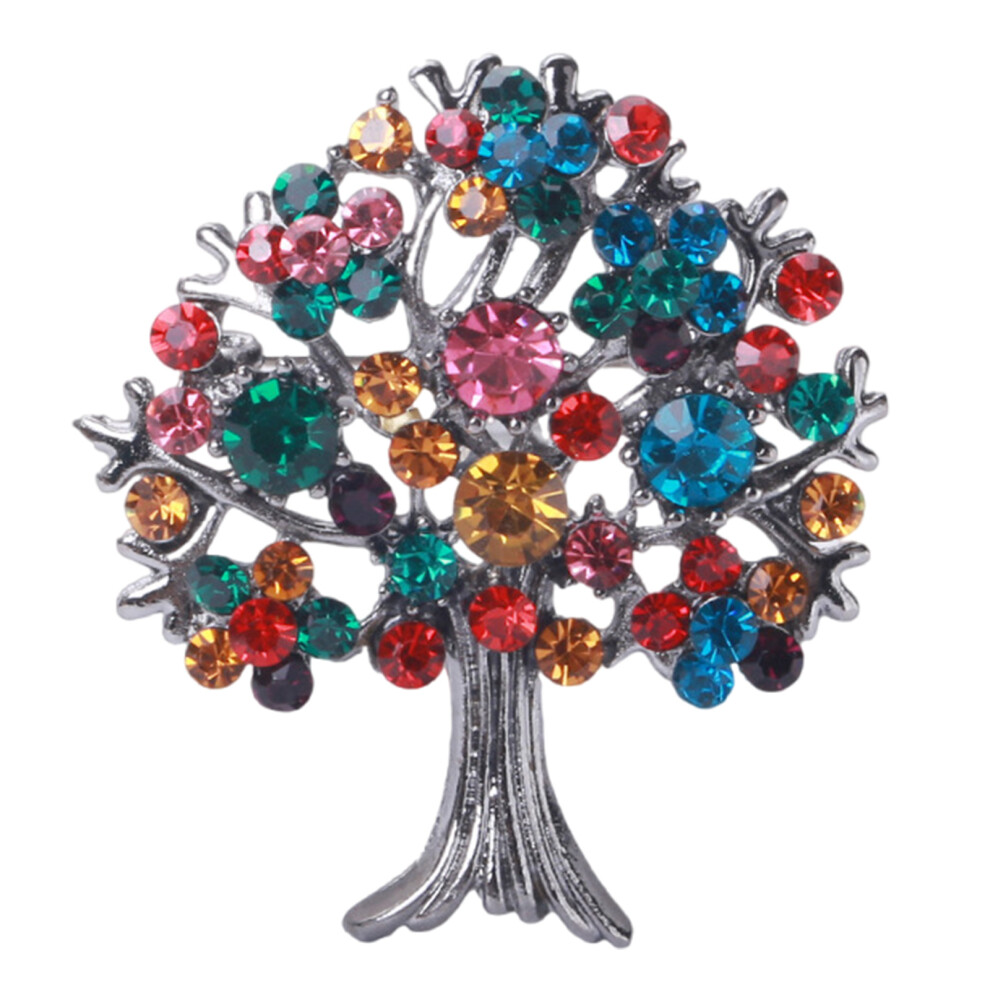 Elegant tree Shawl Pin Delicate tree Scarf Pin Brooch-color