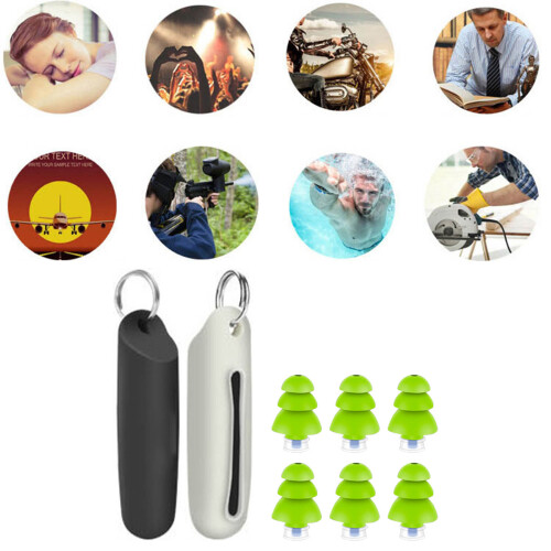 Comfortable Silicone Ear Plugs for Sleep Study and Swimming