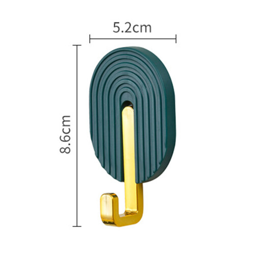 2pcs Dark Green Hooks 8.6x5.2cm High-Bearing 1