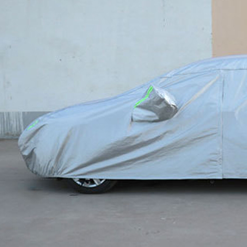 Weatherproof Snowproof Windproof Car Cover 190T Taffeta Silver 3611380544717