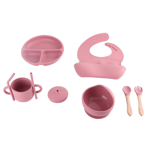 Baby-Fütterungsset, 3 unterteilte Gitter, Teller, 1