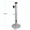 Universal 18mm Aluminum Ceiling Mount Bracket for Micro Projectors, Silver 9