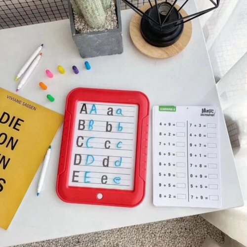 LED Writing Table for Kids, 25x19cm, Educational Drawing Board