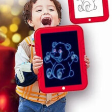 Tabella Scrittura LED per Bambini, 25x19cm, Tavolo da Disegno Didattico