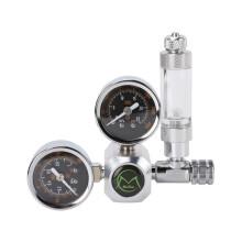 Sistema di regolazione della pressione di CO2 per acquario, valvola di CO2 resistente con contabollicine integrato e doppio manometro, regolatore in