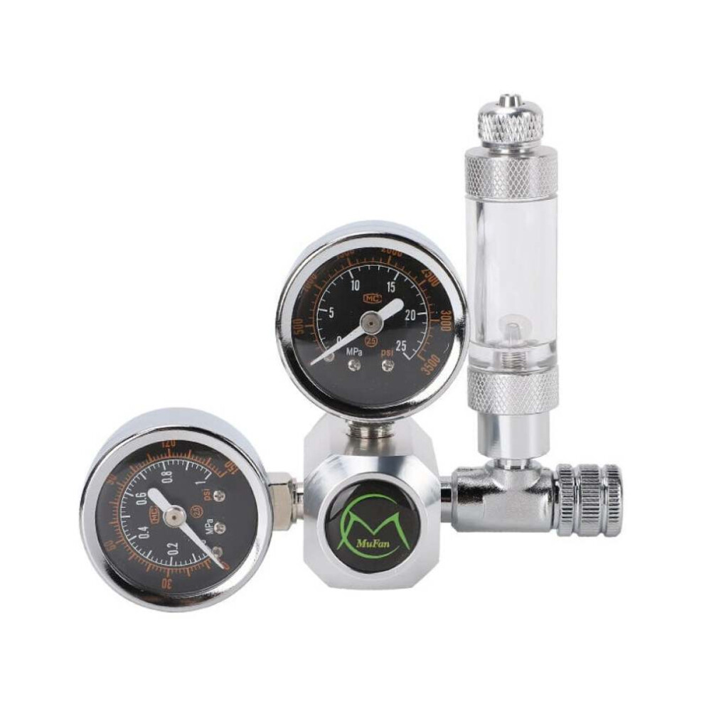 Check Valve For Aquarium Co2 Setup, Co2 Needle Valve With Bubble Counter Double Manometer Anti Return Valve Aquarium Co2 Regulator Flow Control 9009791530933