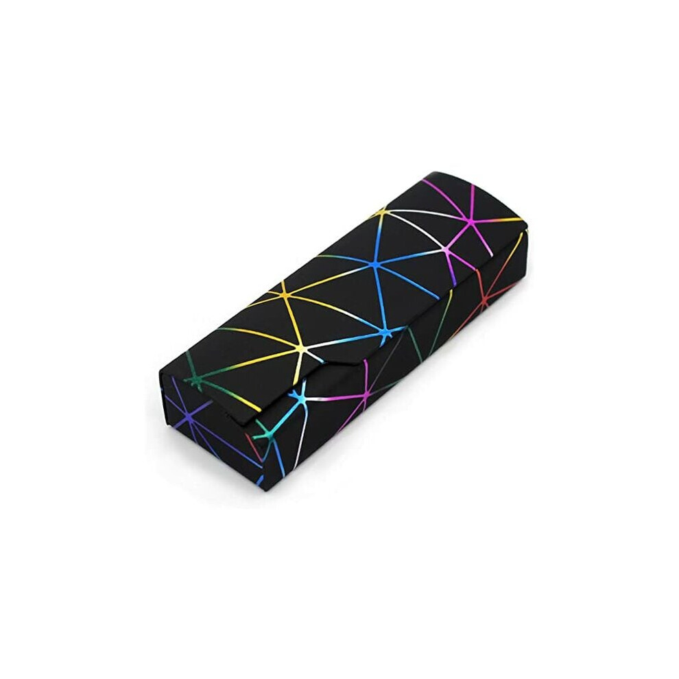 Eyeglass Case with Magnetic Closure, Magnetic Closure Protective Case for Glasses, Hard Shell Sunglasses Case with Soft Interior, Durable Material