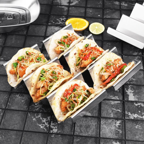 Γκουρμέ Taco Artisan, Μεταλλική θήκη για τάκος σε σχήμα U από ανοξείδωτο ατσάλι, 1