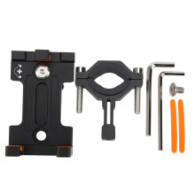 Universal Bicycle Phone Holder, High Quality Aluminum Alloy Anti-Shake Mount for 4.5"-7" Smartphones with Face & Touch ID, Camera Friendly Design for