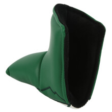 Copertura per testa del putter da golf in PU impermeabile a forma di L, resistente, accessori golf verdi