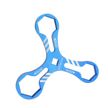 Aluminium Vorderradgabel Schulterabdeckungs-Schlüssel 24-32mm Blau für Mountainbikes