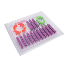 Kit per maglia fai da te in plastica portatile per realizzare coperte e sciarpe