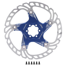 Disque de frein pour vélo, système de frein à disque métallique haute performance à 6 boulons, compatible avec les plaquettes en résine et