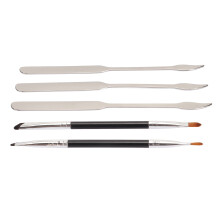 Fine Angled Eyeliner Brushes, Professional Beauty Cosmetic Tool For Multi-Function Use, Ultra Thin Design, Synthetic Bristles, 2pcs Eyeliner Brush +
