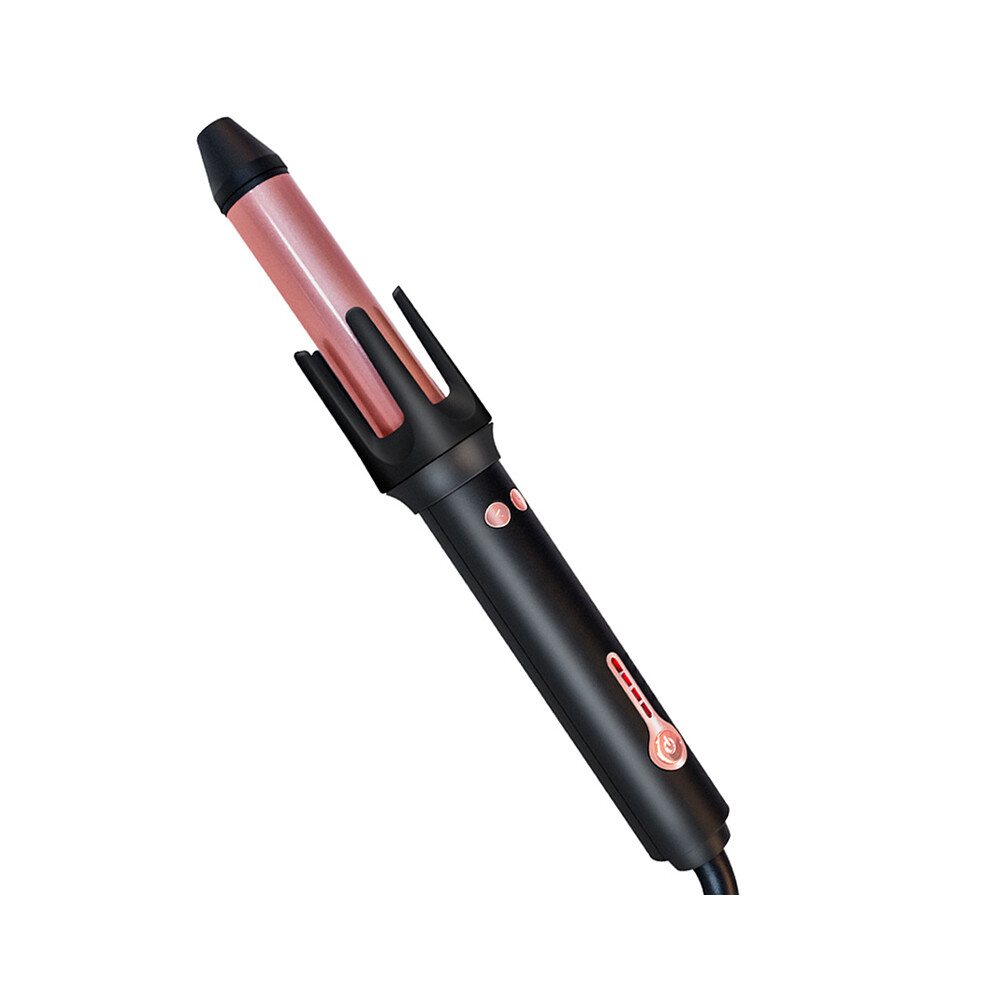 Create Beach Waves Curls, Dual Voltage for Travel with 4 Temperature Settings, Tourmaline Ceramic Automatic Curling Iron, 360 Rotating Roller and