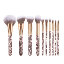 Professionelle Gesichtspuderpinsel, Profi-Make-up-Pinselset mit weichen Borsten für ein dichtes Auftragen, perfekt für flüssige Foundation