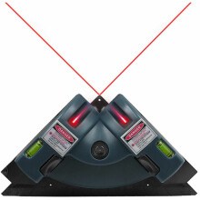 Expert in vierkante uitlijning: laserwaterpas voor nauwkeurige uitlijning van 90, zelfklevende montagestrips voor snelle installatie.