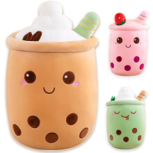 Stuffed Bubble Tea Plush, High Quality Plush Fabric With Exquisite Stitching, Super Soft Kawaii Ideal Gift For Bubble Tea Lovers