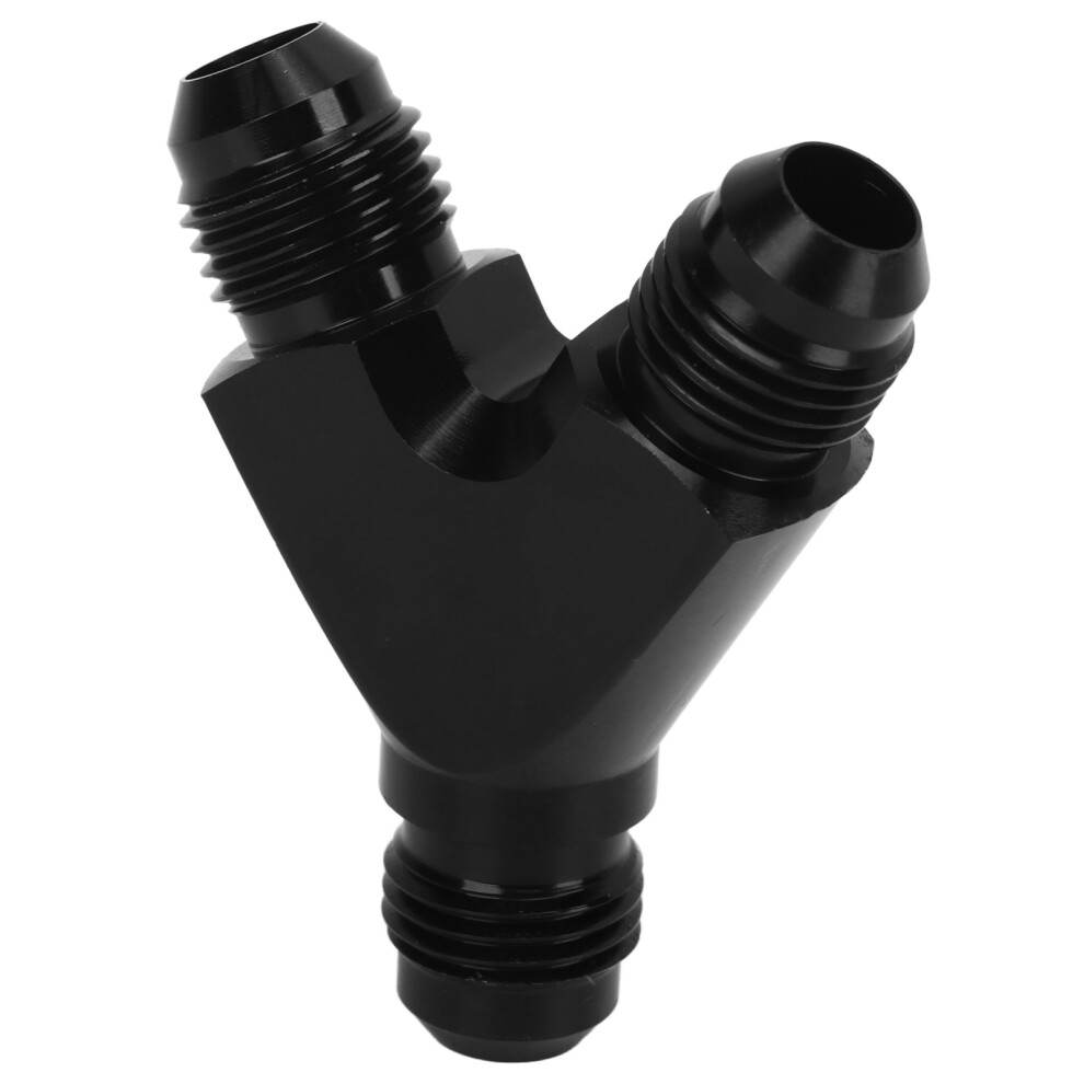 Anodized 6An Y Fitting Splitter Union For Fuel Hose Leak Proof Connector Black 6941371290086