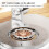 Silver Aluminum Tablet Stand Adjustable 360 Rotation Folding Desktop Holder 13