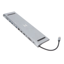 USB C Hub Laptop Docking Station 4K HDMI Power Delivery Multi Port USB Adapter With Ethernet SD MicroSD Card Reader For MacBook Dell HP Lenovo Surface