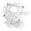 Silver Aluminum Tablet Stand Adjustable 360 Rotation Folding Desktop Holder 11