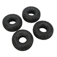 Ensemble de 4 pneus RC de 1,9 pouces avec amortisseur en caoutchouc - Noir