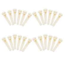 24Pcs Real Bone Material Acoustic Guitar Bridge Pins with Pearl Shell Dot