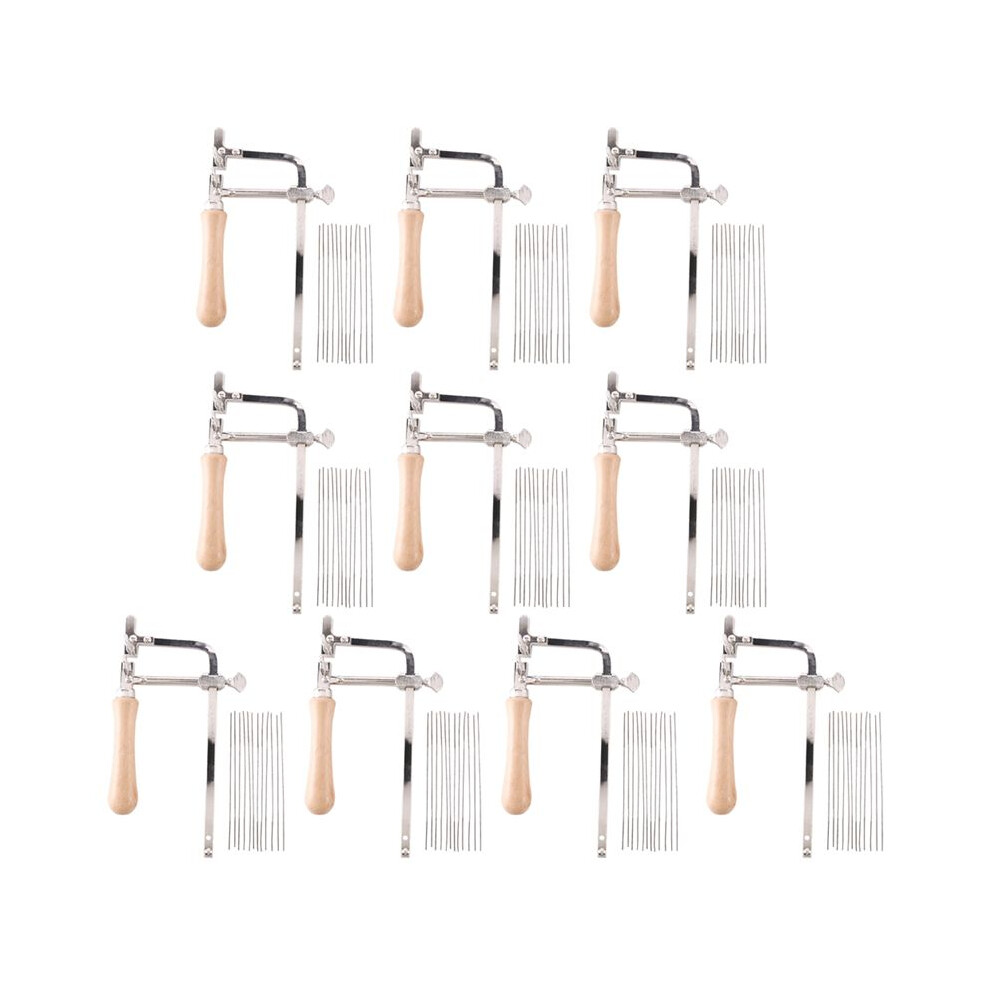 10X Professional Adjustable Saw Bow Wooden Handle Of Jewelry Saw Frame Hand Tools Jeweler's Saw Frame 6032804041792