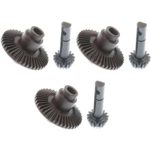 3X Heavy Duty Helical Bevel Gear 40T 15T for 1/10 RC4WD TF2 D90 Gelande II Yota Axle Ring&Pinion Gear